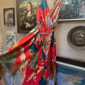 Floral Red Maxi Dress